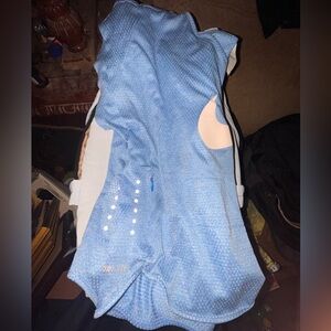 Blue Nike Dri-FIT Top & Shorts.